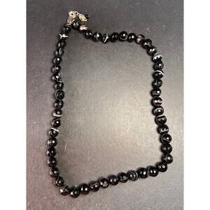 NEW Botswana agate necklace with sterling silver clasp